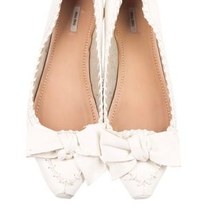 Miu Miu leather ballet flats- Authentic